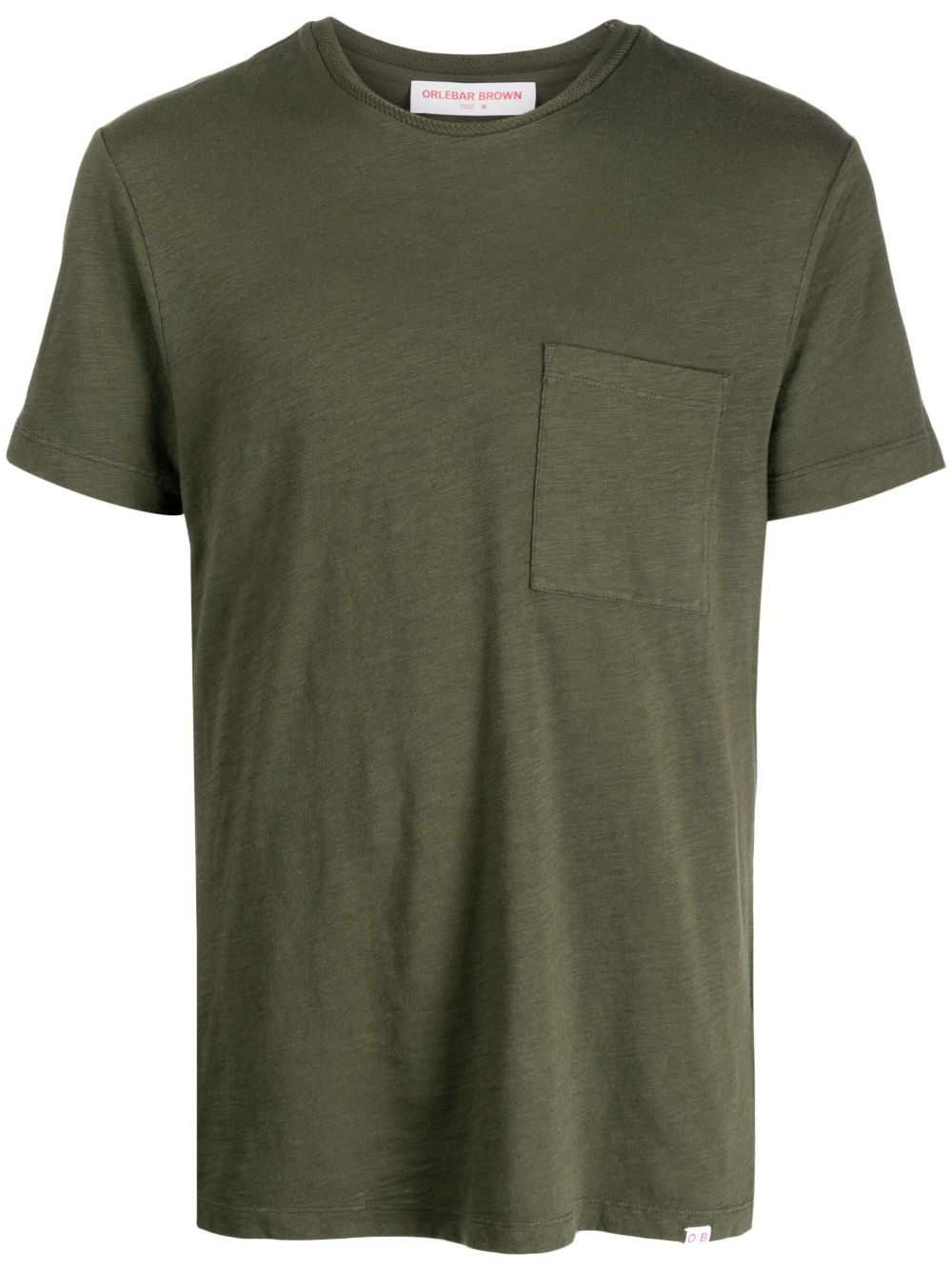 Chest-pocket cotton T-shirt - Green