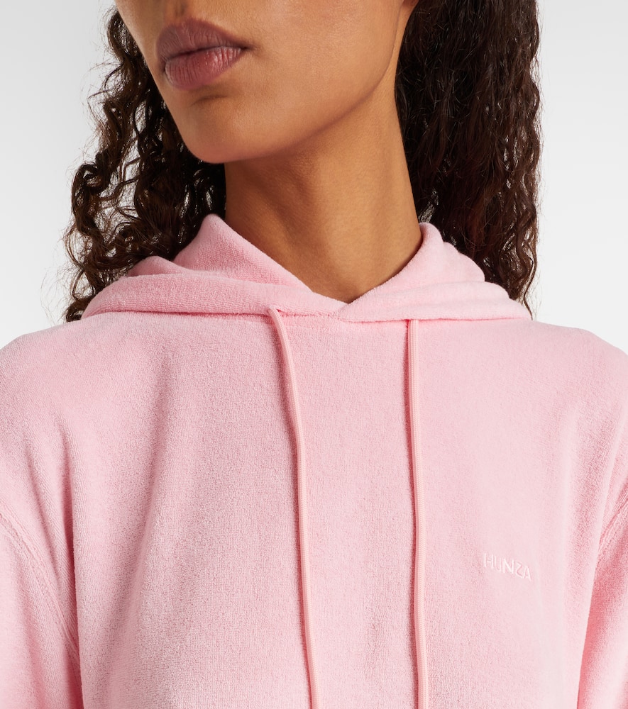 Logo cotton terry hoodie