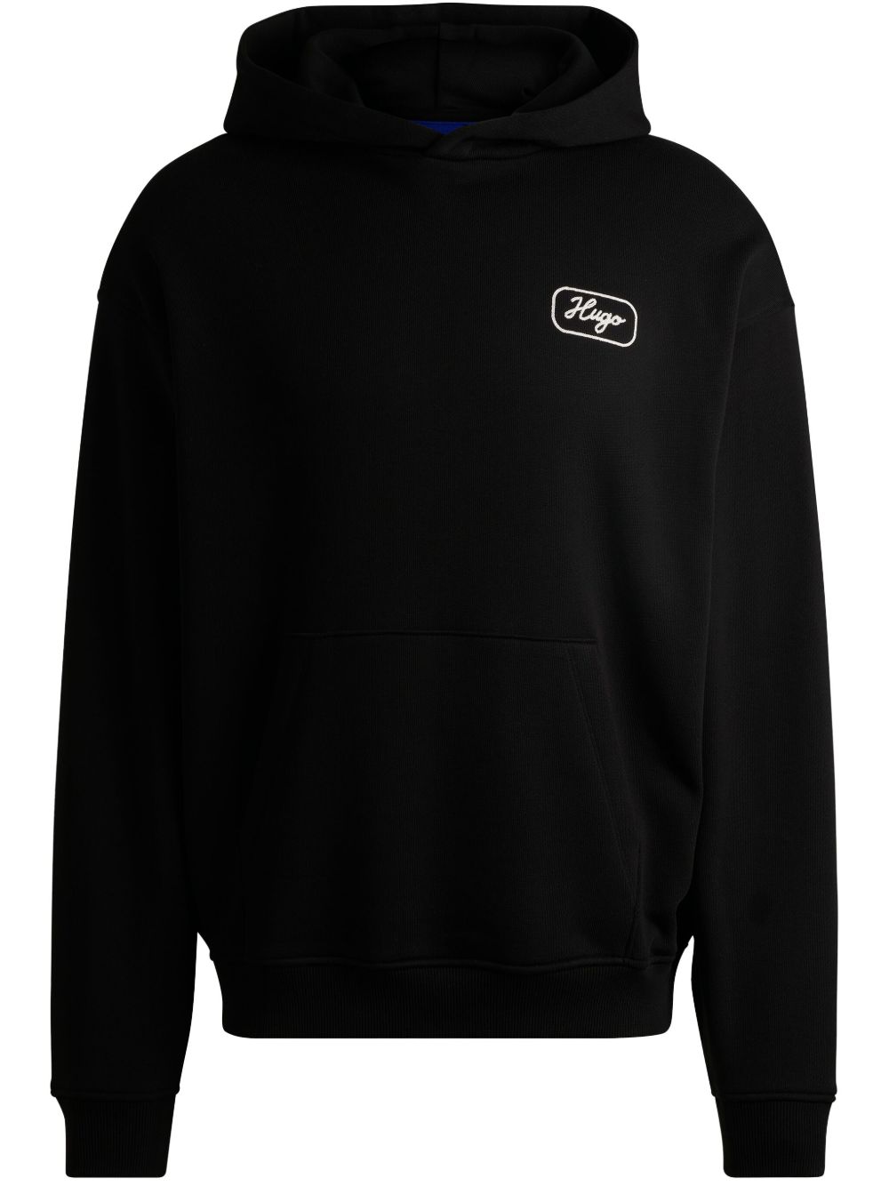 HUGO logo-print hoodie - Black