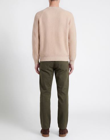 Man Sweater Beige Size L Virgin Wool