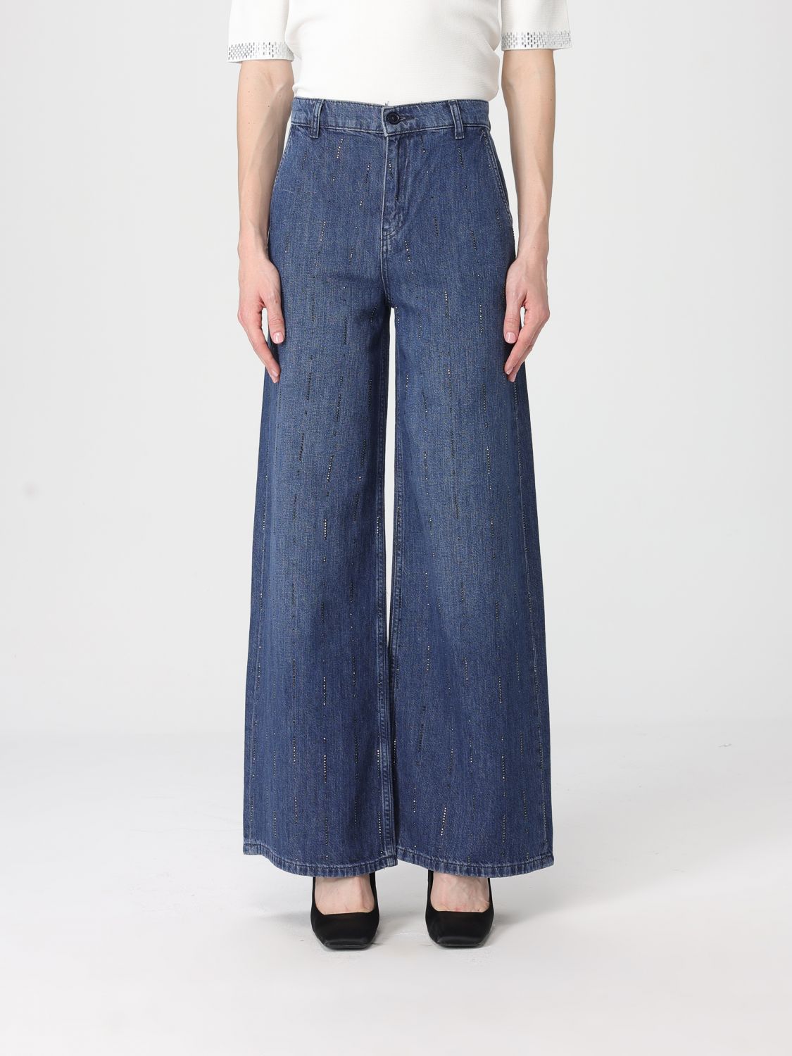 Pants Woman color Blue