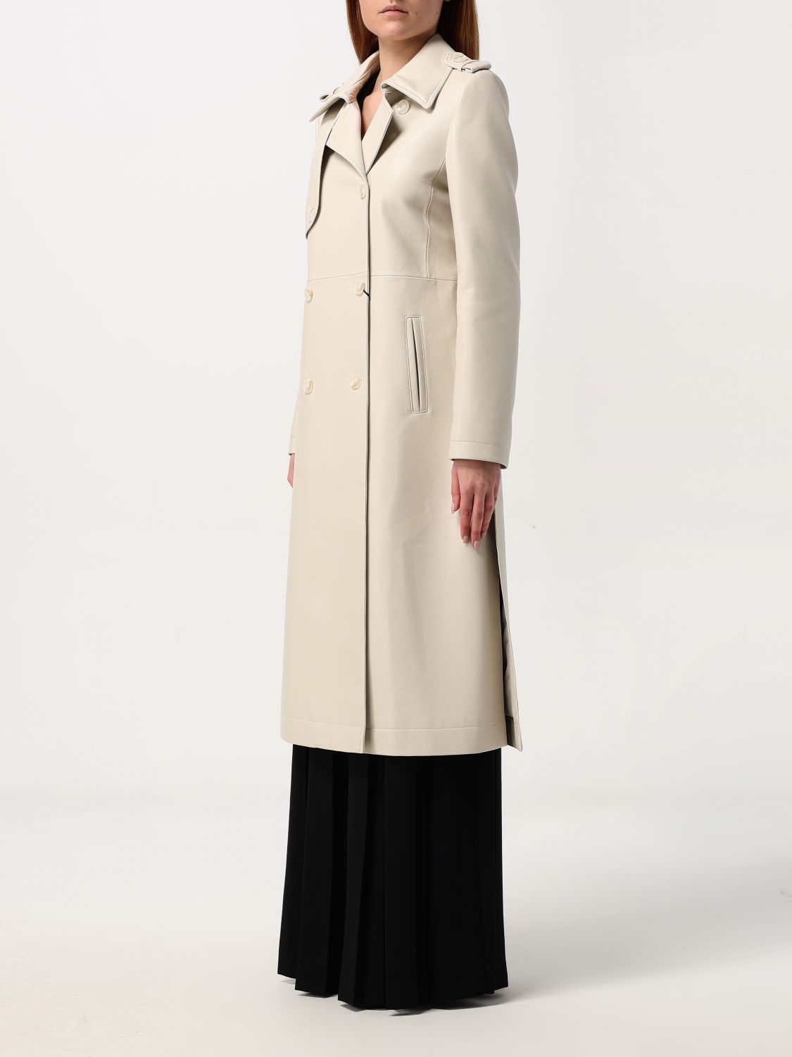 Coated trench coat - Neutrals
