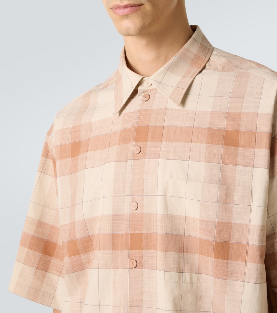 Tommy checked oversized cotton bowling shirt