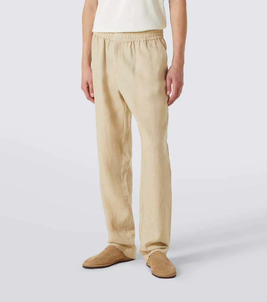 Linen straight pants