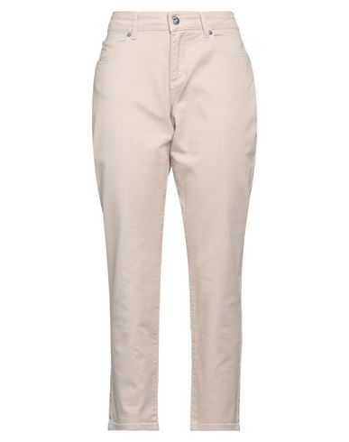 Denny Rose Woman Pants Beige Size 26 Cotton, Elastane