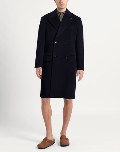 Man Coat Navy Size 44 Wool, Cashmere