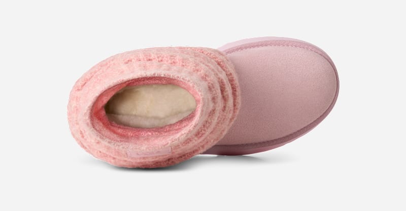 ® Women's Classic Mini Dipper Legwarmer Knit Classic Boots in Ribbon Candy
