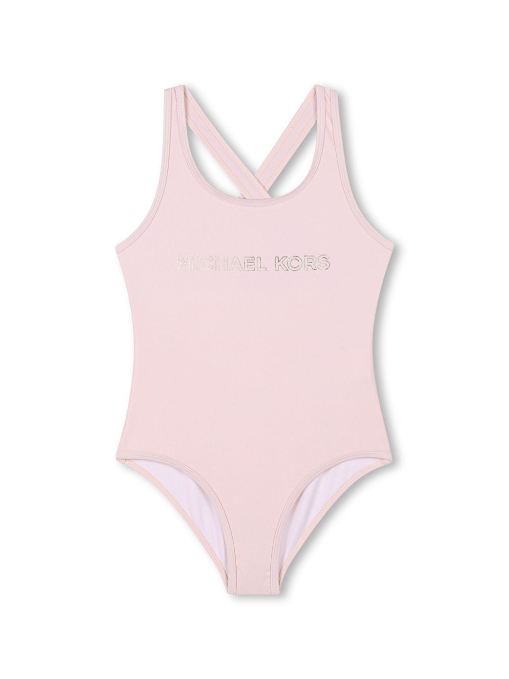 Logo-print swimsuit - Pink