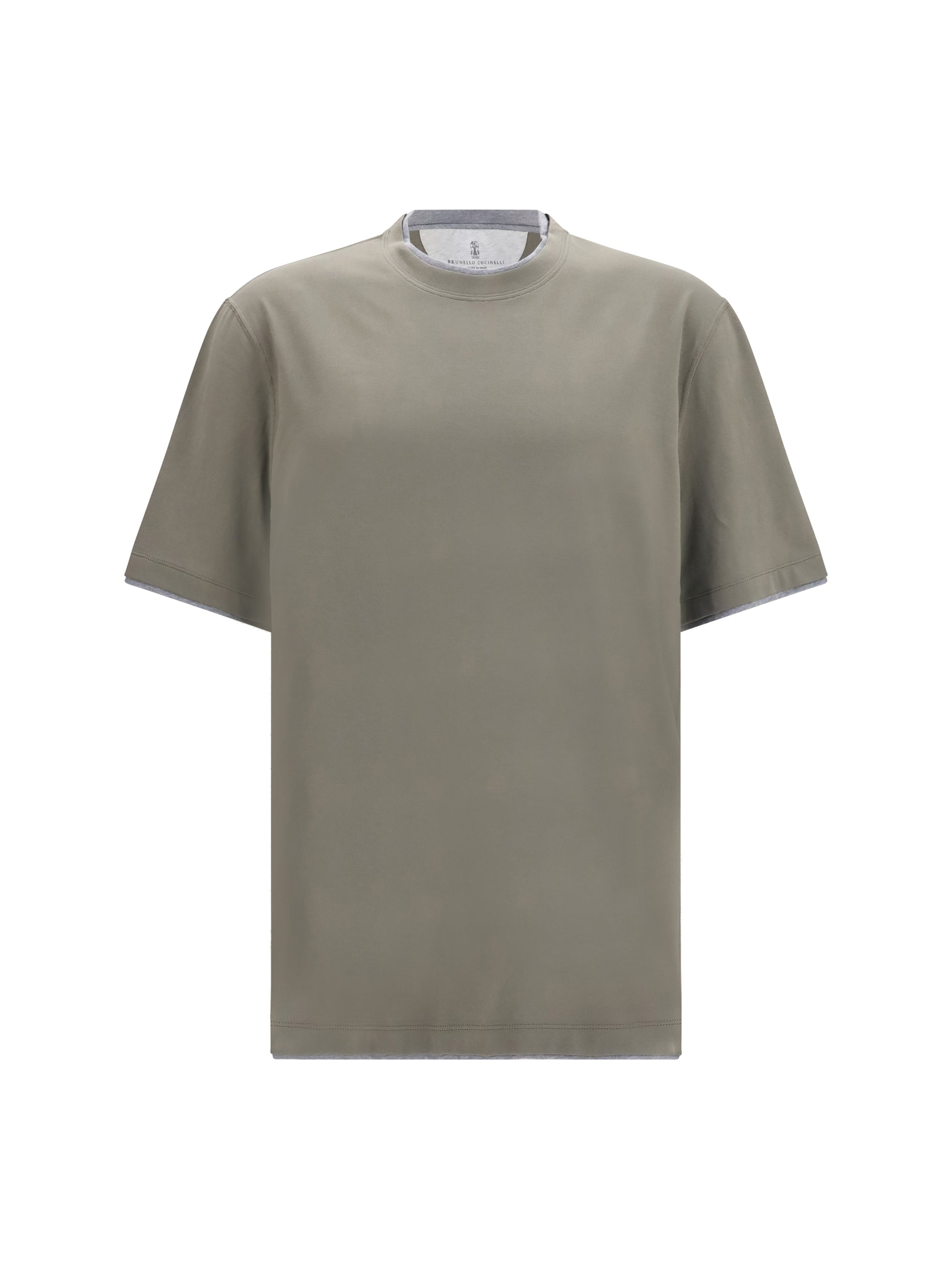 Cotton Crew-Neck T-Shirt — Green