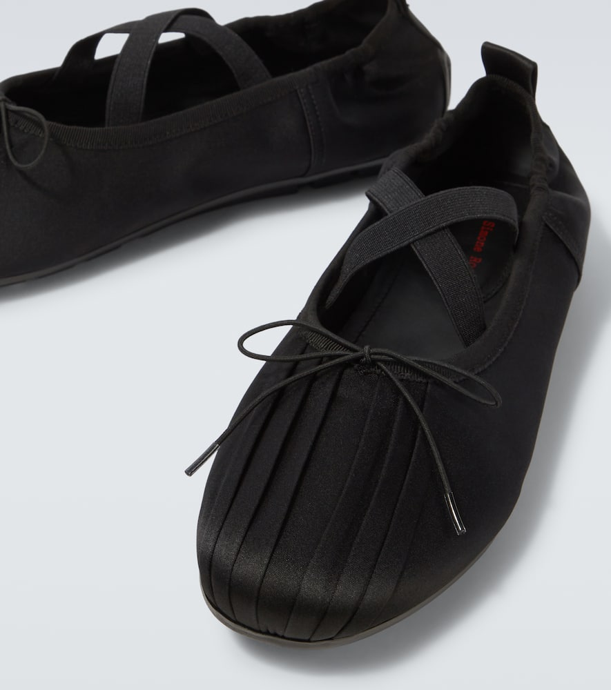 Simone Rocha Grip satin ballet flats