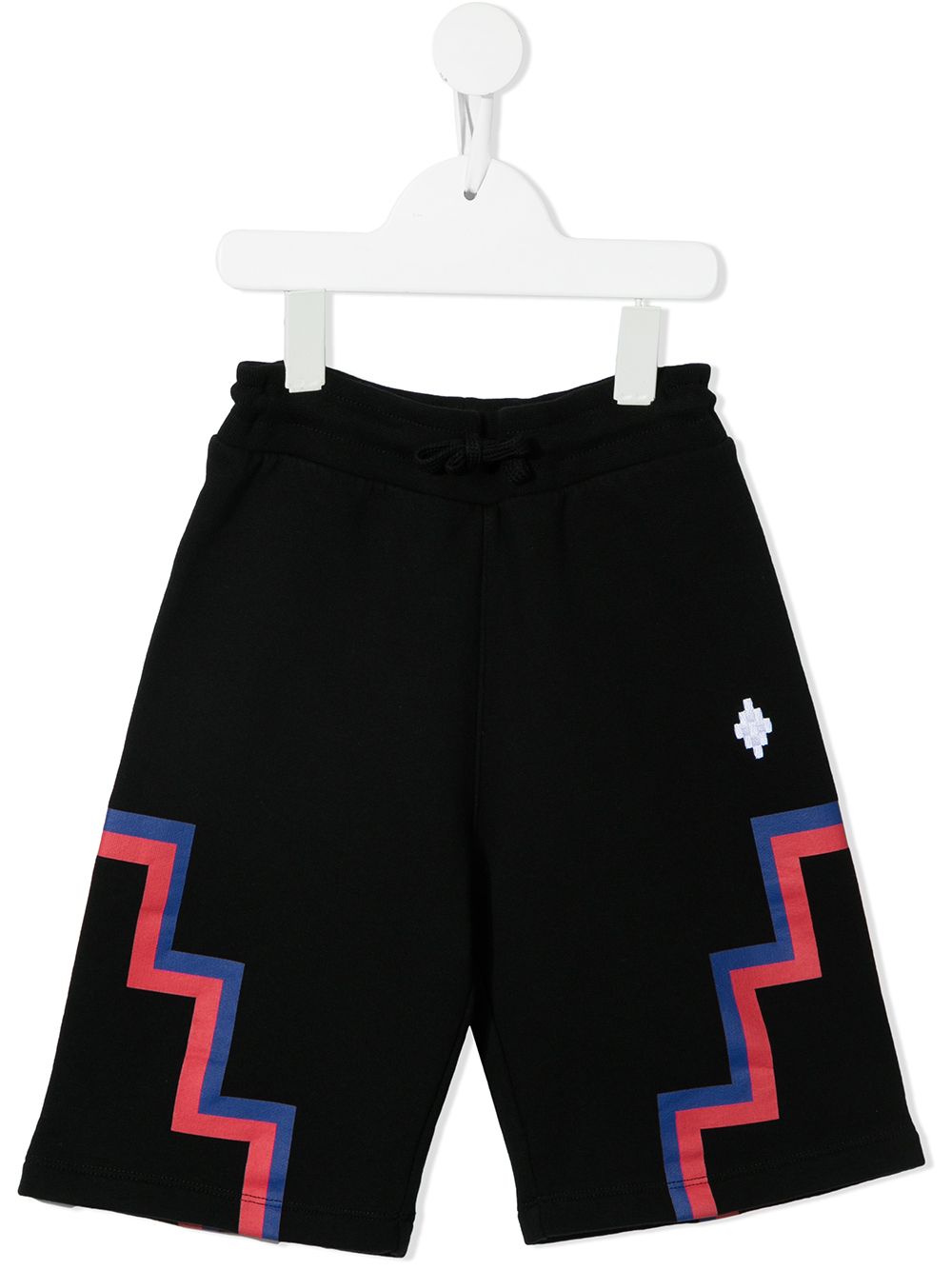 Cross-motif track shorts - Black