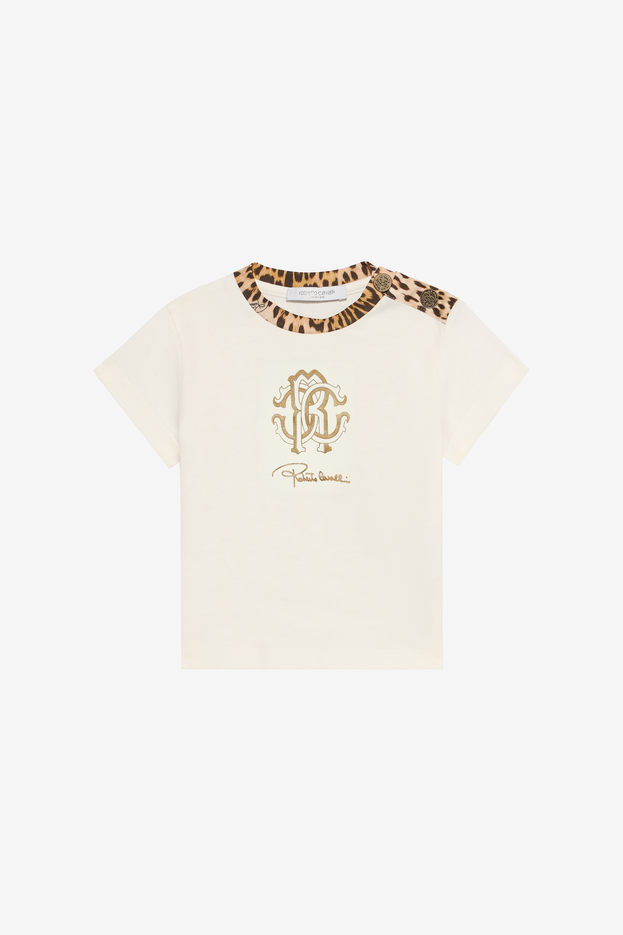 Milk White T-shirt With Rc Monogram