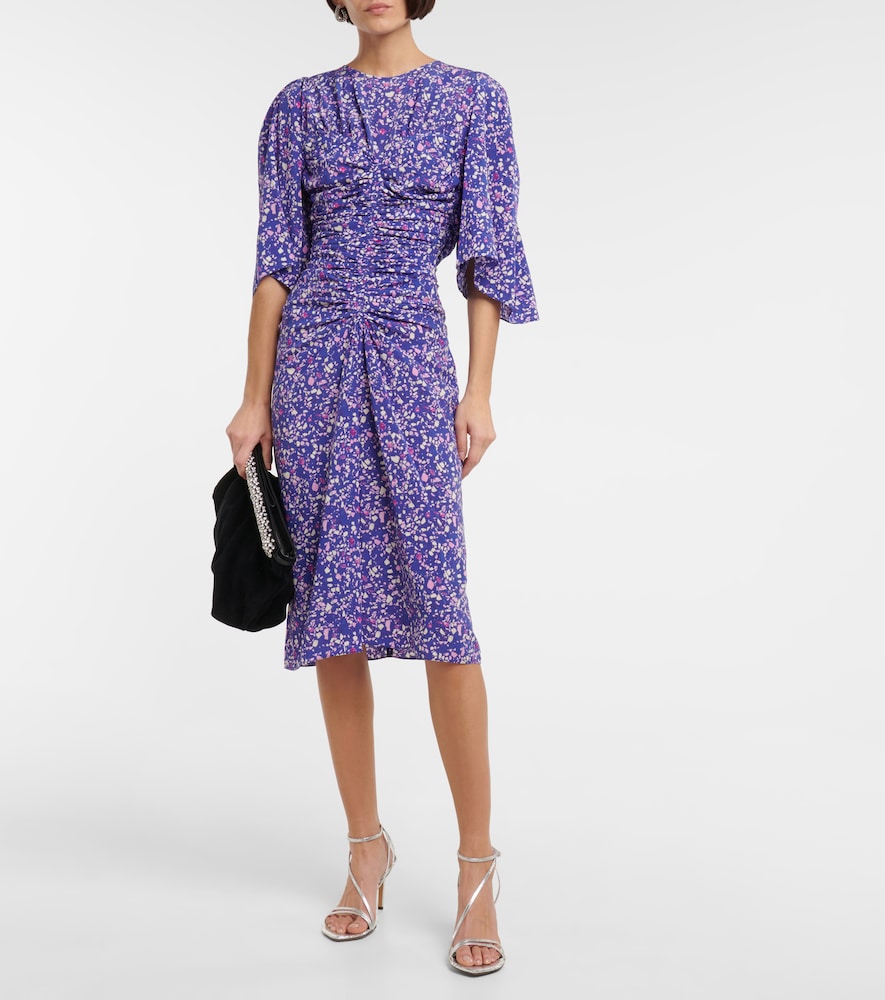 Lurner silk-blend midi dress