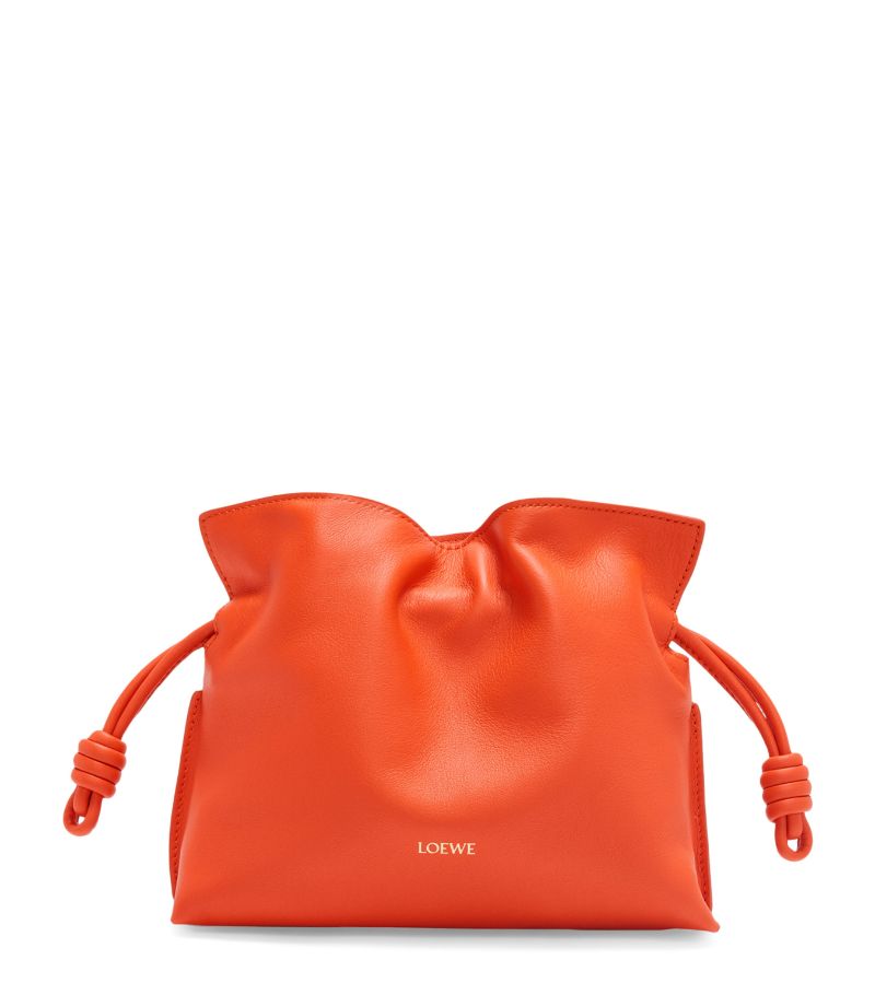 Mini Leather Flamenco Clutch Bag
