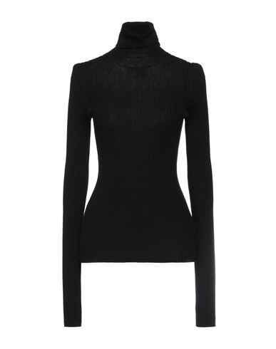 Woman Turtleneck Black Size L Wool
