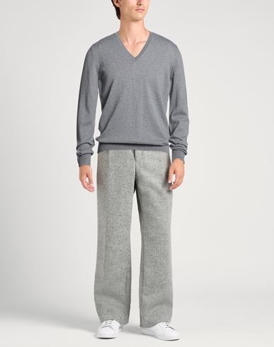 Man Sweater Grey Size 38 Virgin Wool