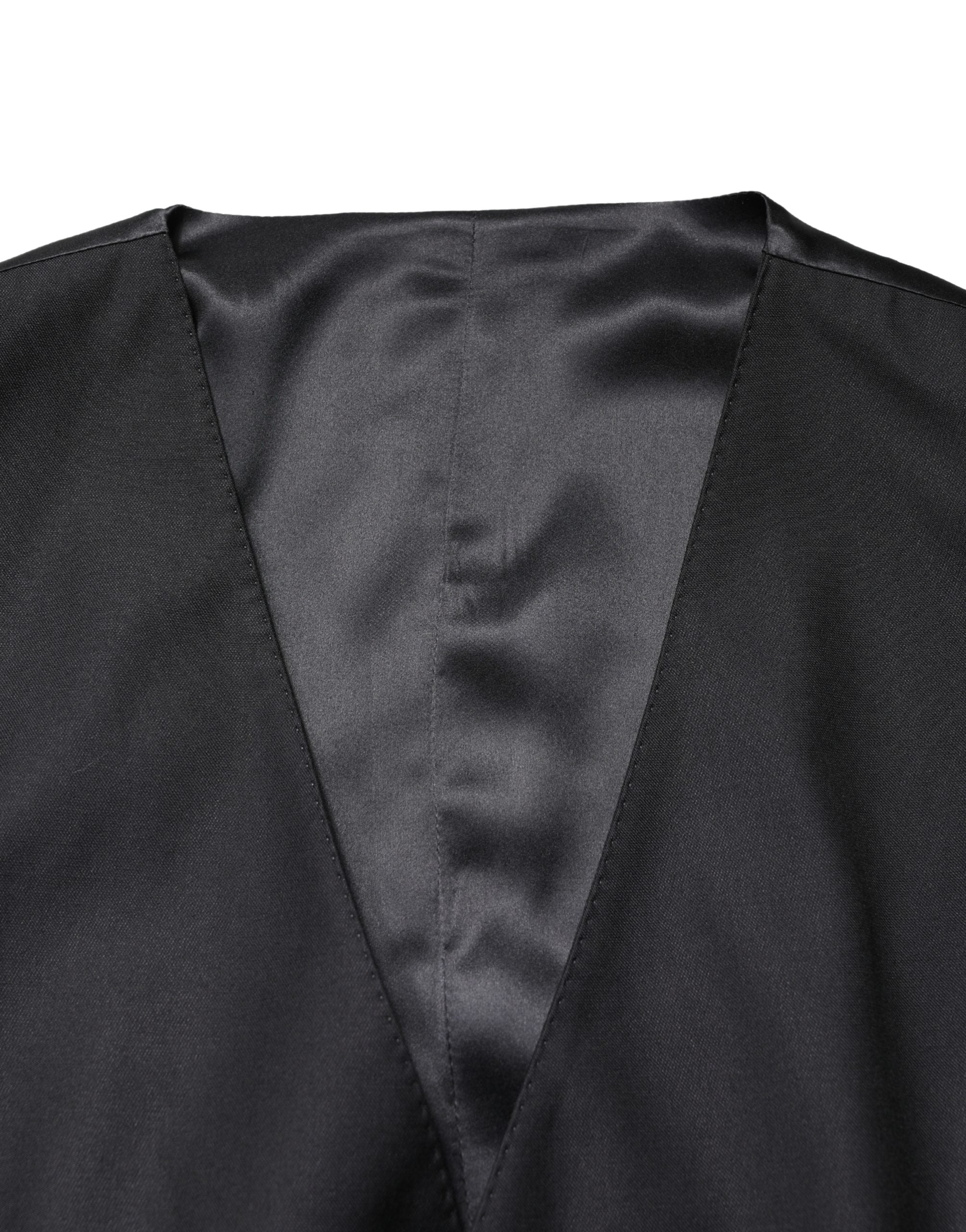 Virgin Wool Vest — Black
