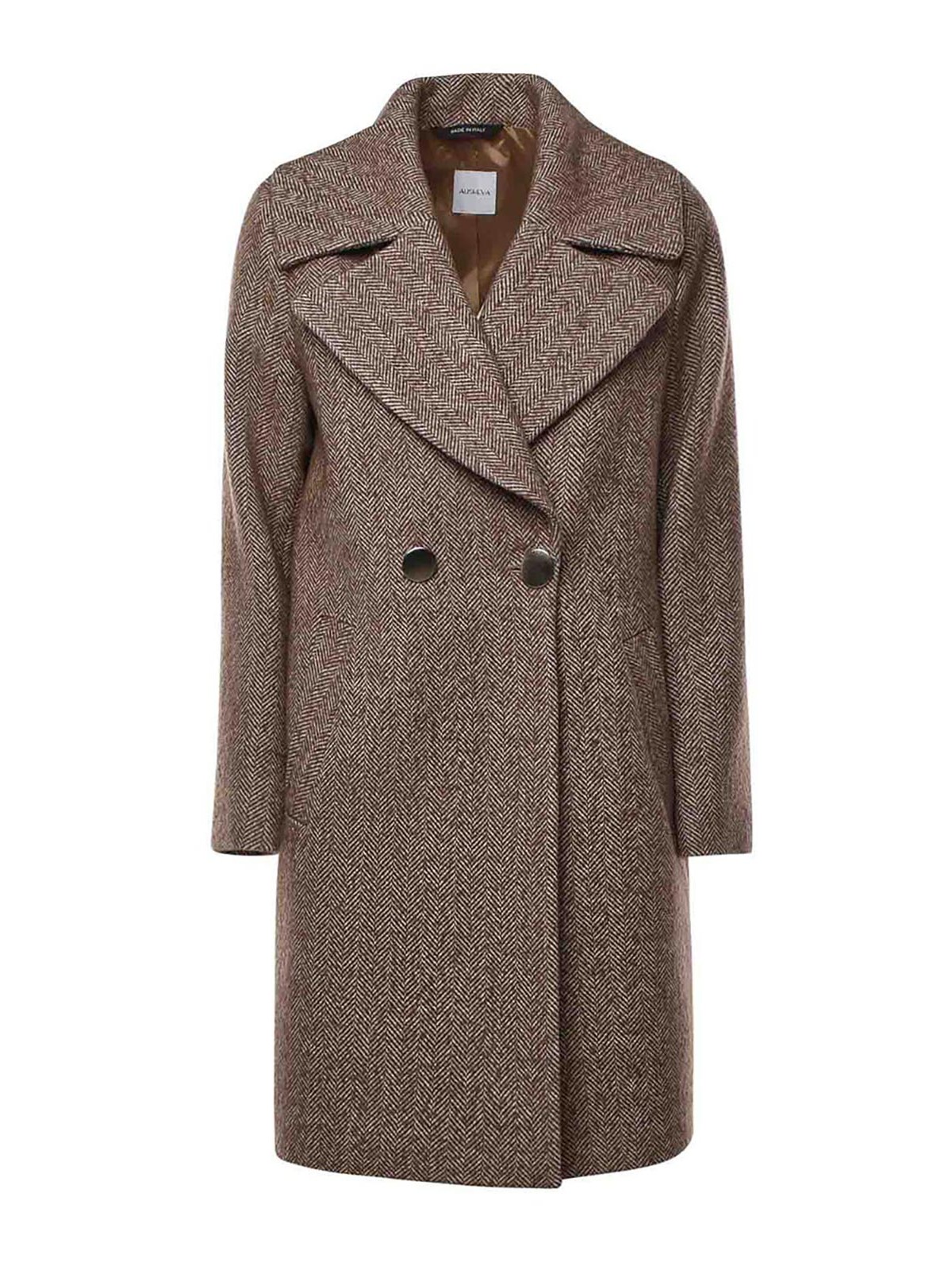 Peach Wool And Cashmere Coat