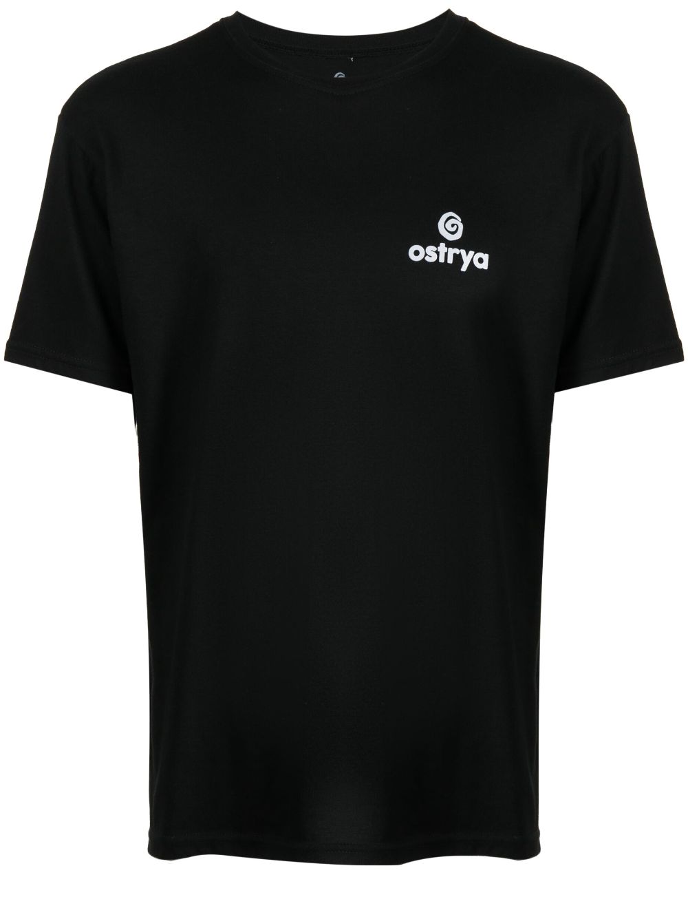 Logo-print round-neck T-shirt - Black