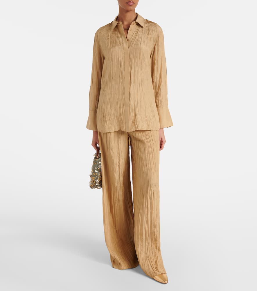 Bold silk shirt