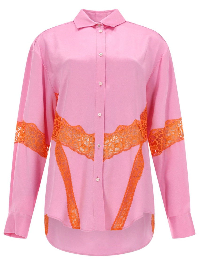 Pink Regular Lace Shirt