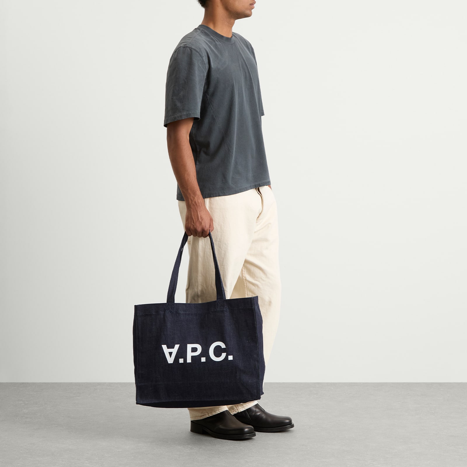 Men's Daniela Denim Shopping Tote Indigo
