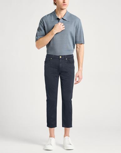 Man Pants Midnight blue Size 29 Cotton, Elastane