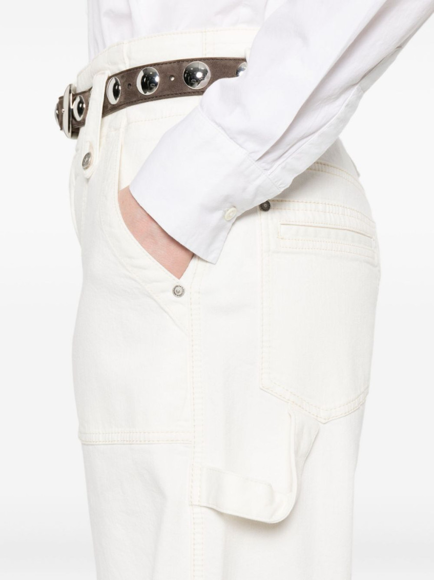White High-waist Jeans