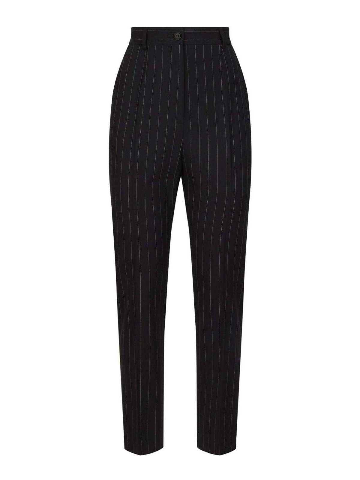 Embroidered Stretch Wool Pants