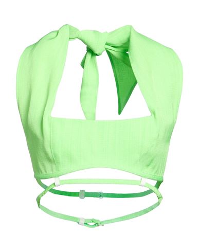 Woman Top Green Size 2 Viscose, Silk