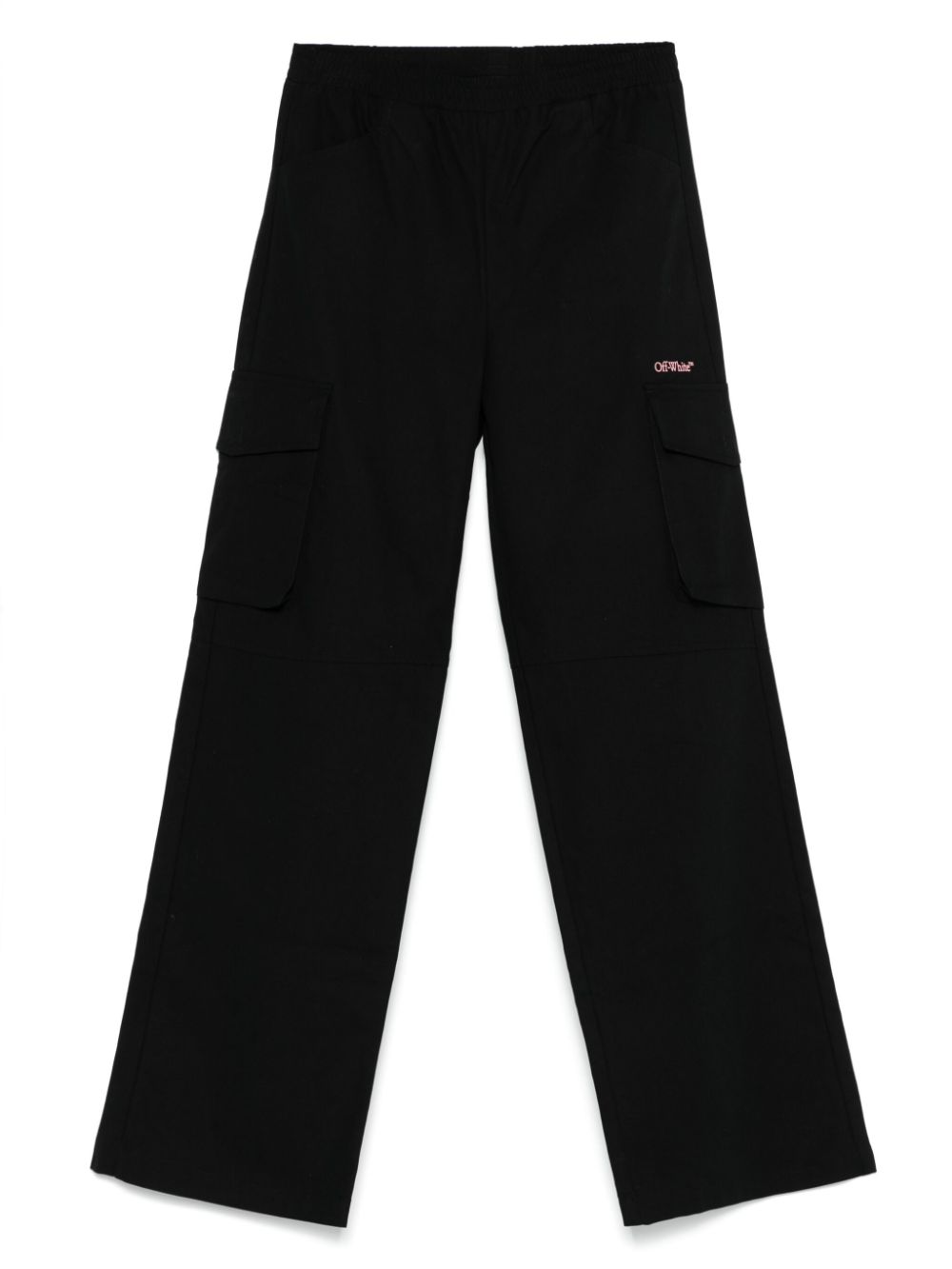 Logo-print cargo pants - Black
