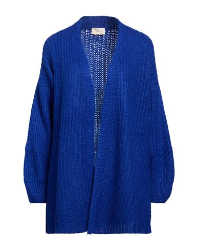 Woman Cardigan Bright blue Size M/L Acrylic, Polyamide, Mohair wool, Wool