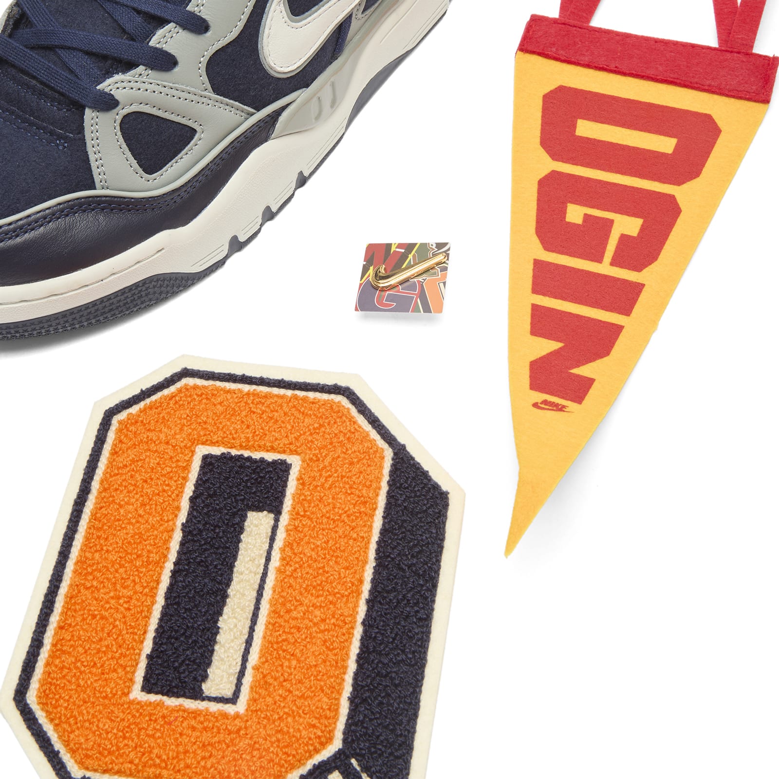 X Nigo Air Force 3 Low SP Sneaker in Midnight Navy/Off White/Shadow Grey
