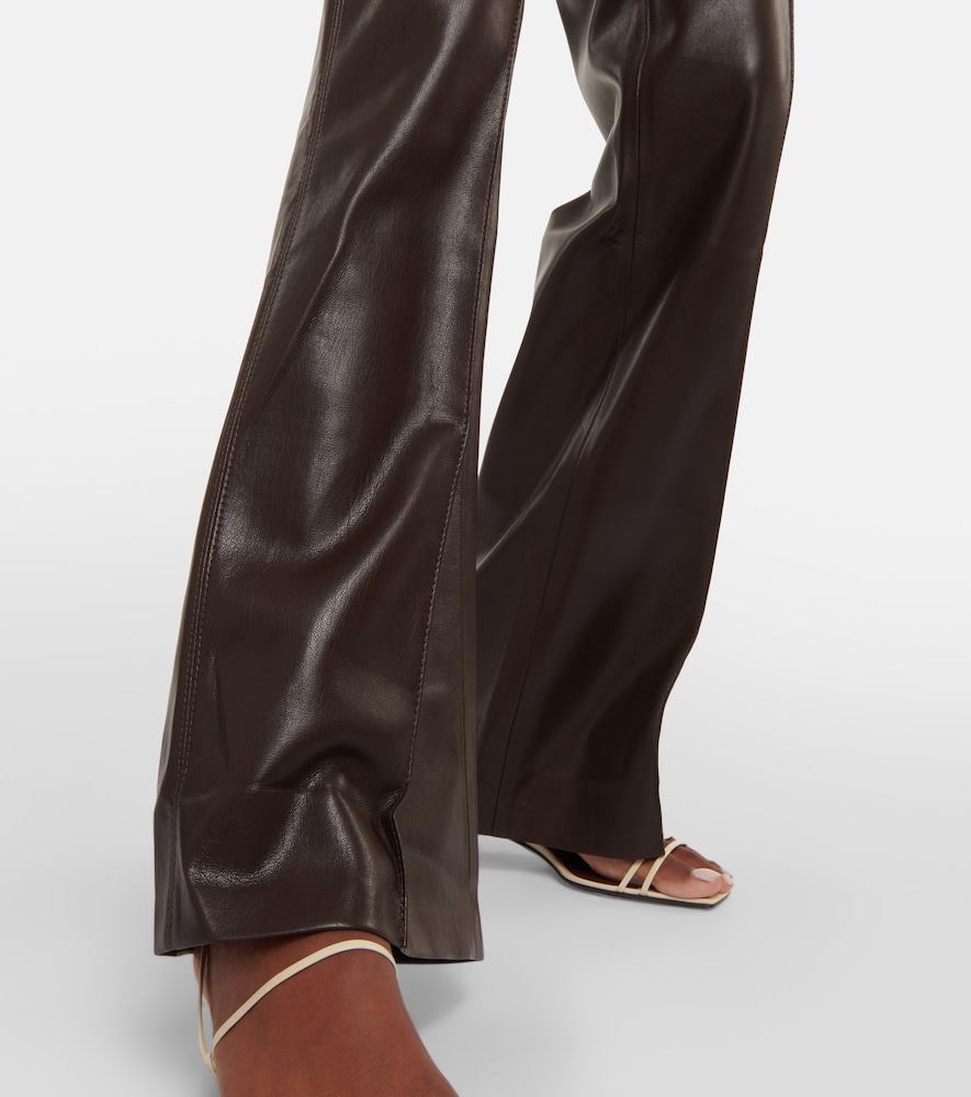 Leena faux leather straight pants
