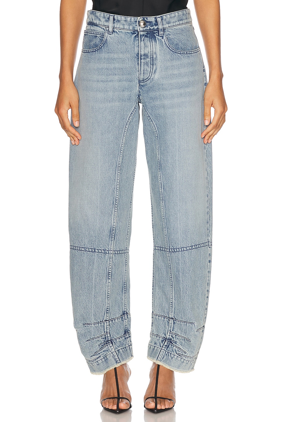 Tapered-leg jeans
