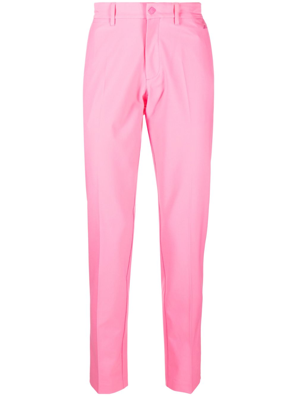 Mid-rise straight-leg trousers - Pink