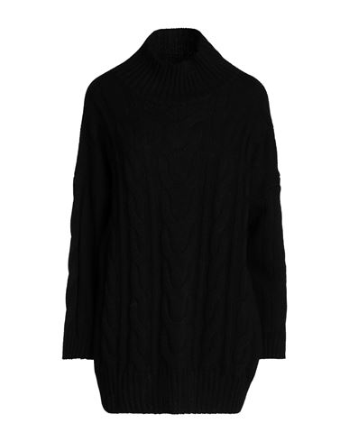 Woman Turtleneck Black Size ONESIZE Acrylic, Viscose, Wool, Alpaca wool