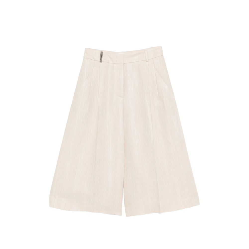 Front-pleat Shorts