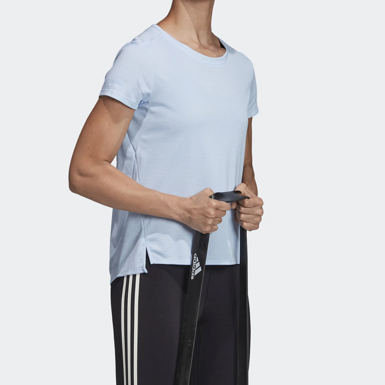 (WMNS) Training Sports Round-neck Short-sleeve Tee Blue