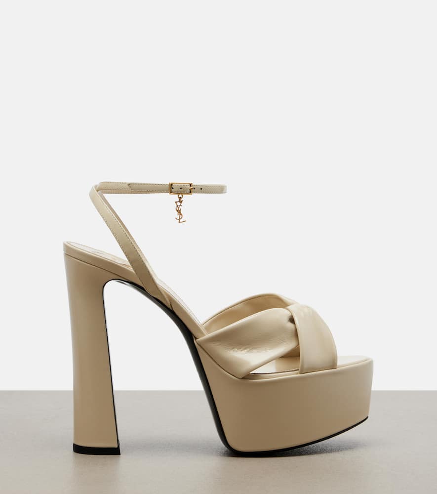 Franciane leather platform sandals