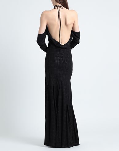 Woman Maxi dress Black Size 6 Viscose, Elastane