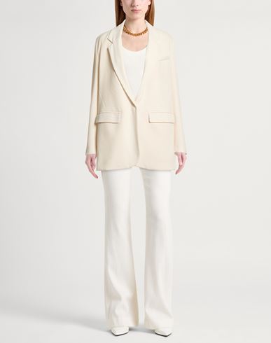 Woman Blazer Ivory Size 4 Polyester, Viscose, Elastane