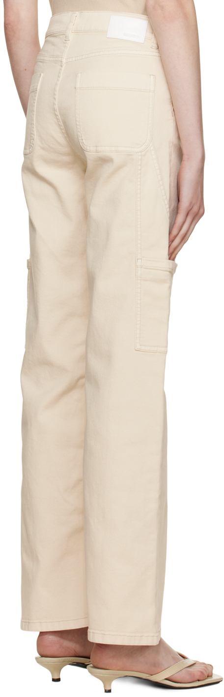 Off-white cotton slacks