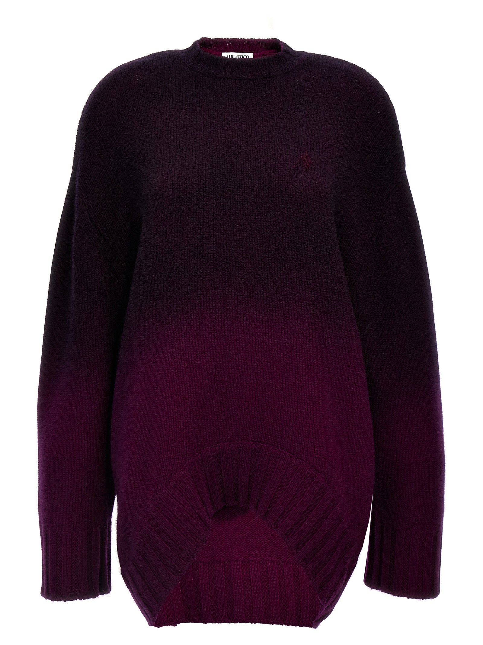 Wool and Cashmere Knit Sweater — Purple