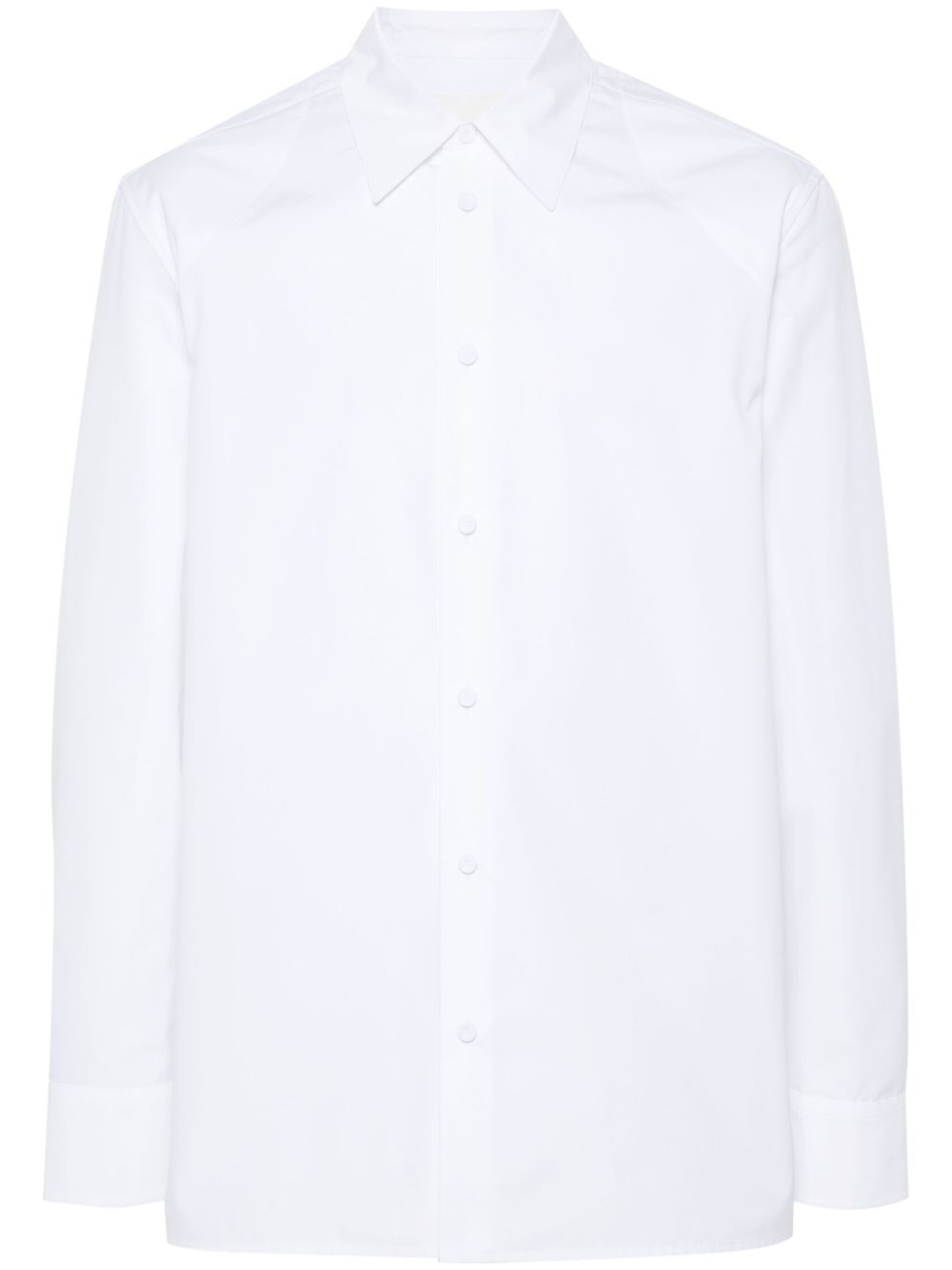 Long-sleeve organic cotton shirt - White