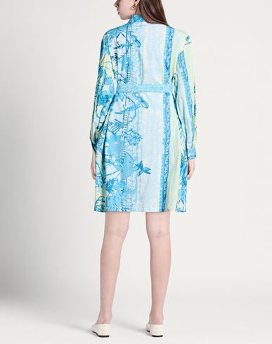 Woman Mini dress Sky blue Size 4 Cotton