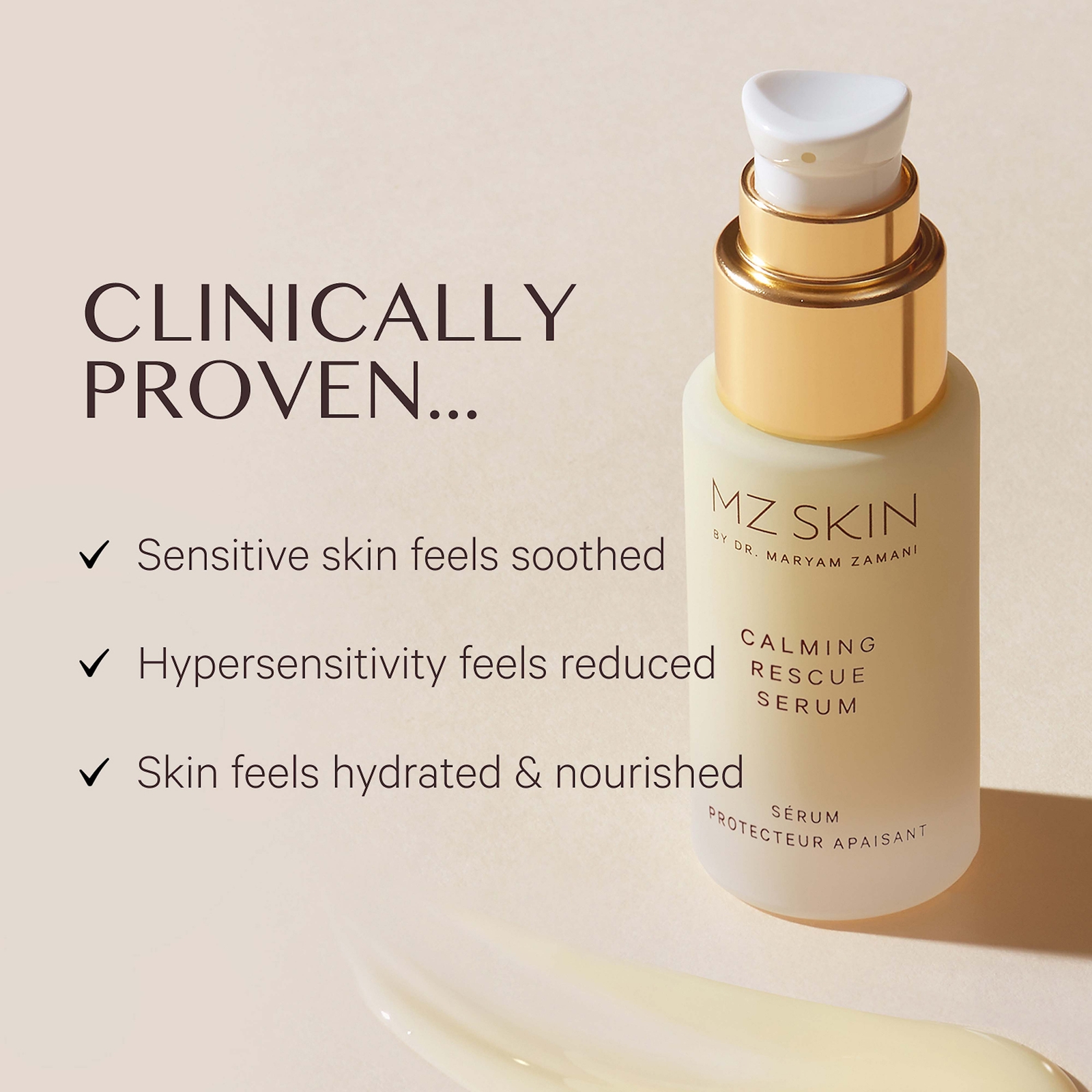MZ Skin Calming Rescue Serum in Beauty: NA