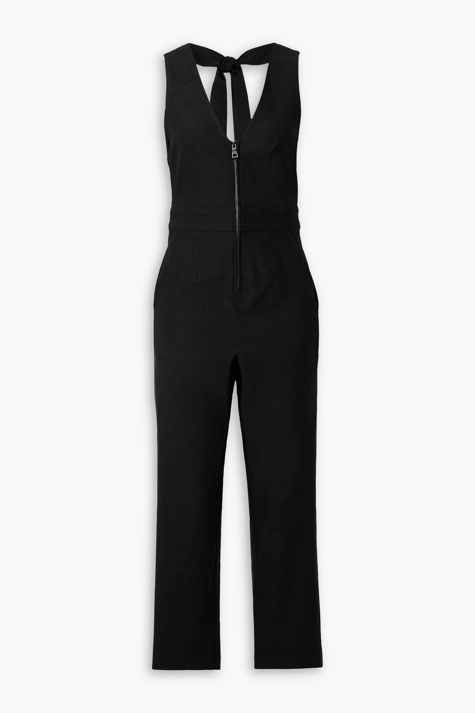Heart Throb stretch-twill jumpsuit