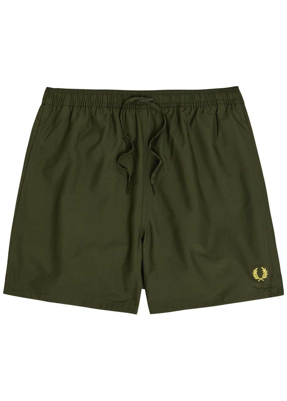 Logo-embroidered Shell Swim Shorts