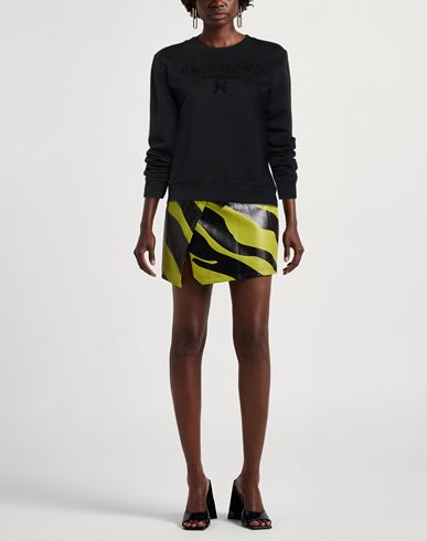 Woman Sweatshirt Black Size S Cotton